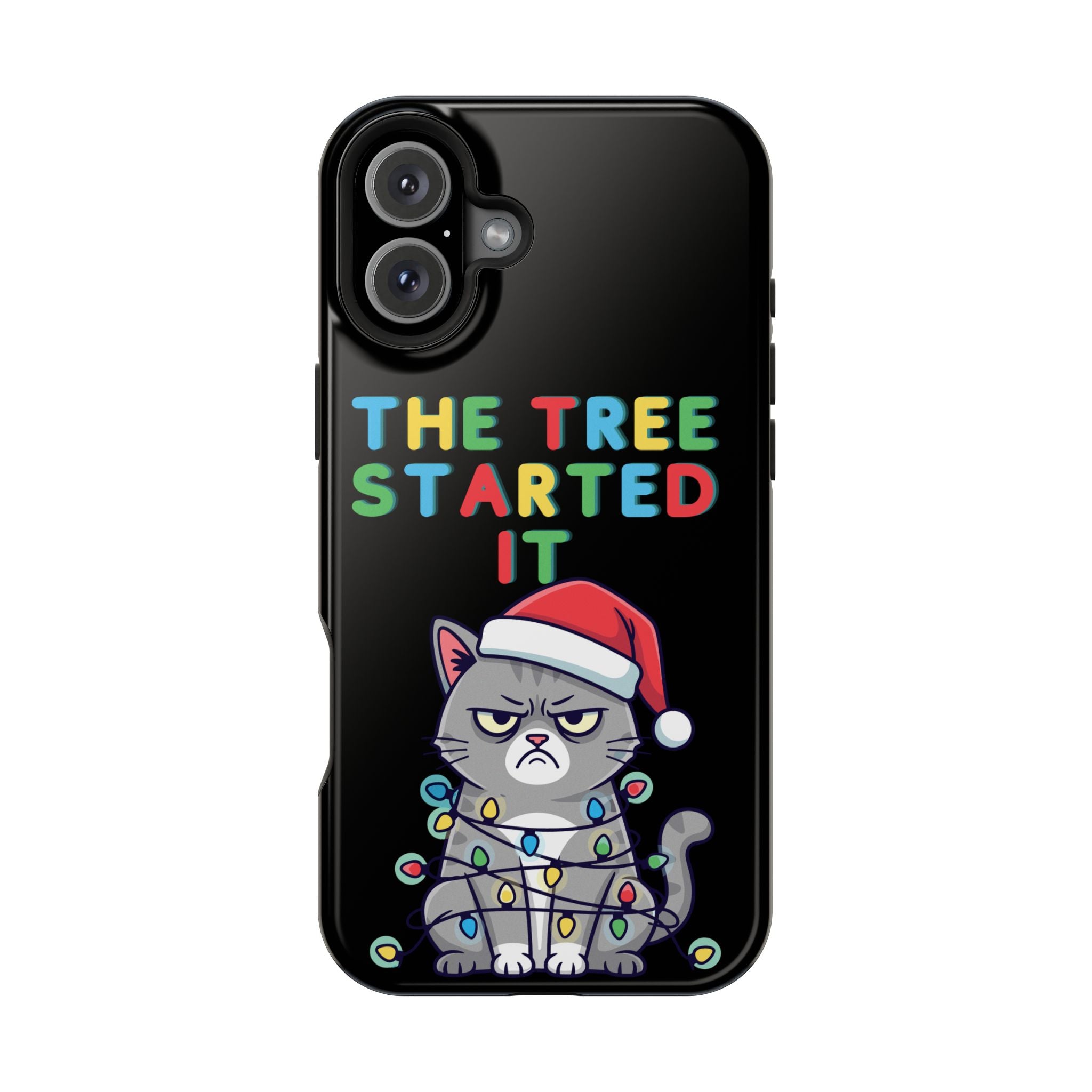 Christmas Funny Cat Case | iPhone Samsung | Christmas Phone Case