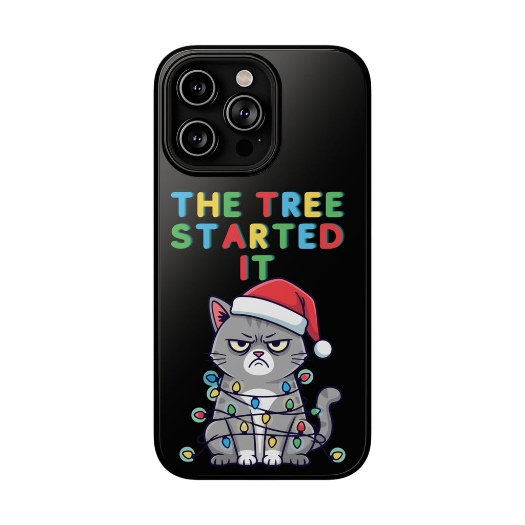 Christmas Funny Cat Case | iPhone Samsung | Christmas Phone Case