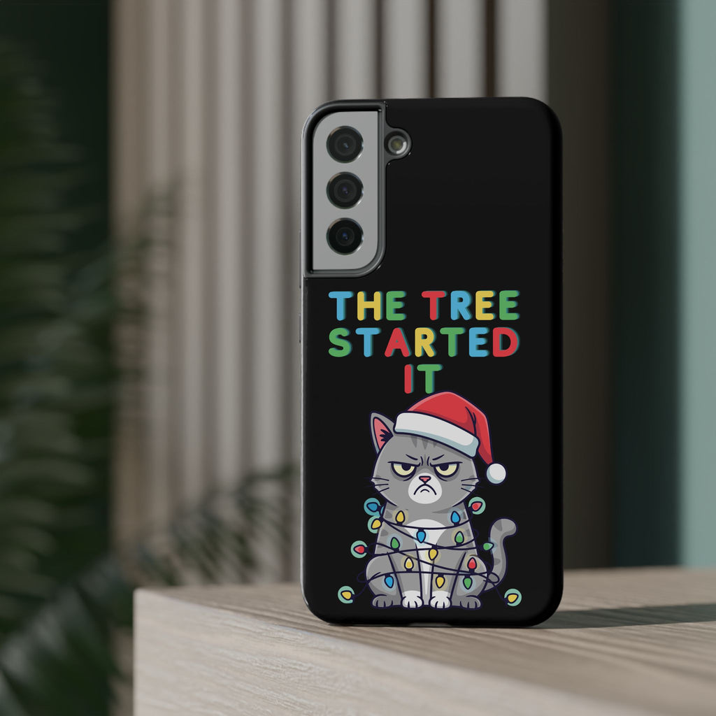 Christmas Funny Cat Case | iPhone Samsung | Christmas Phone Case