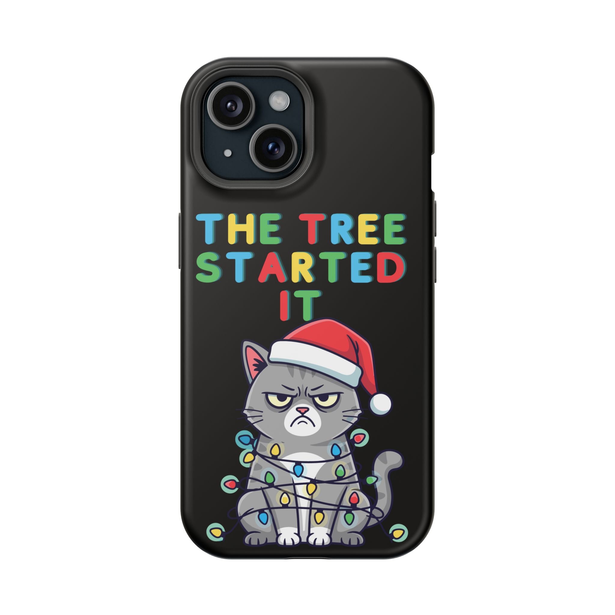 Christmas Funny Cat Case | iPhone Samsung | Christmas Phone Case