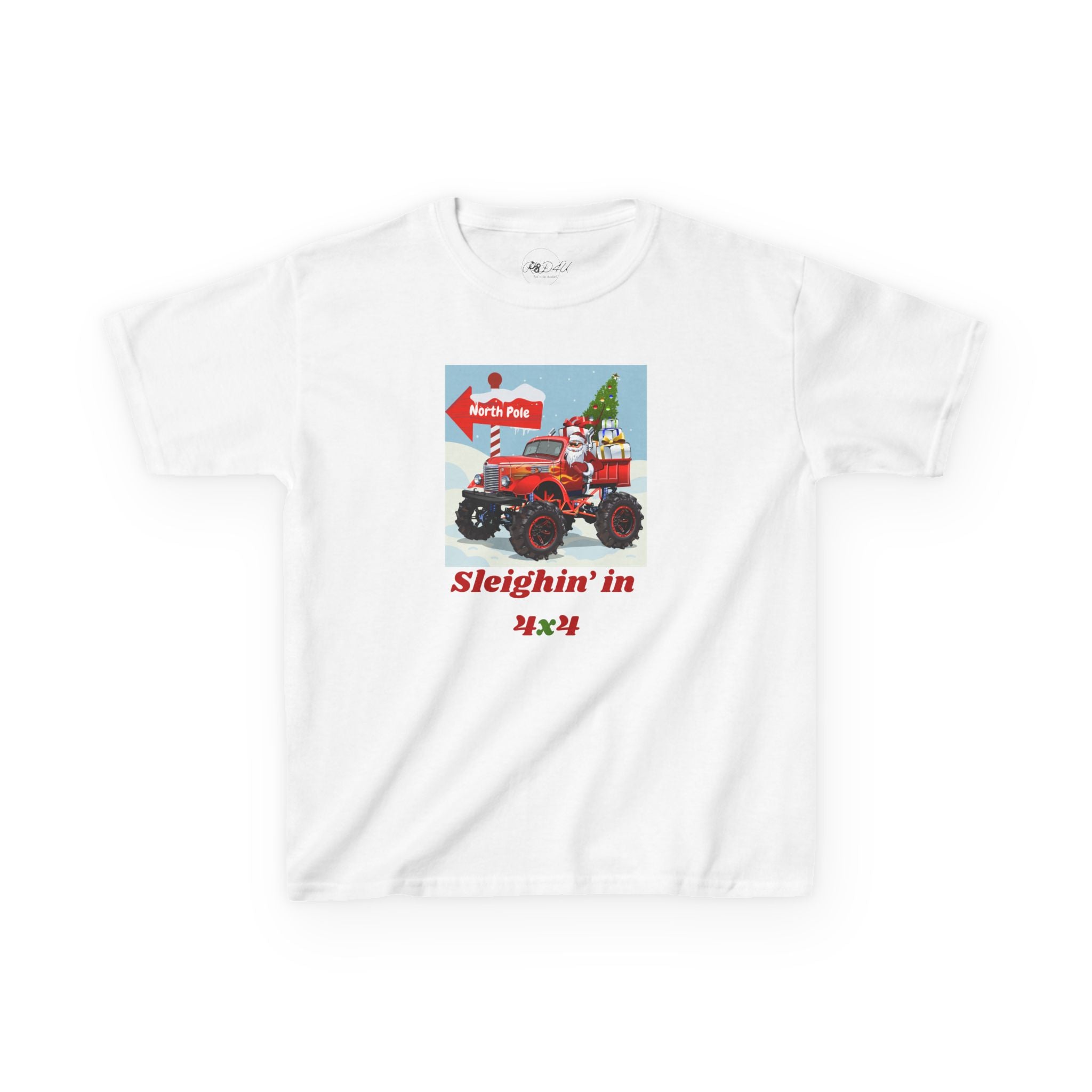 4x4 Sleighin | Youth Unisex | Christmas T-Shirt