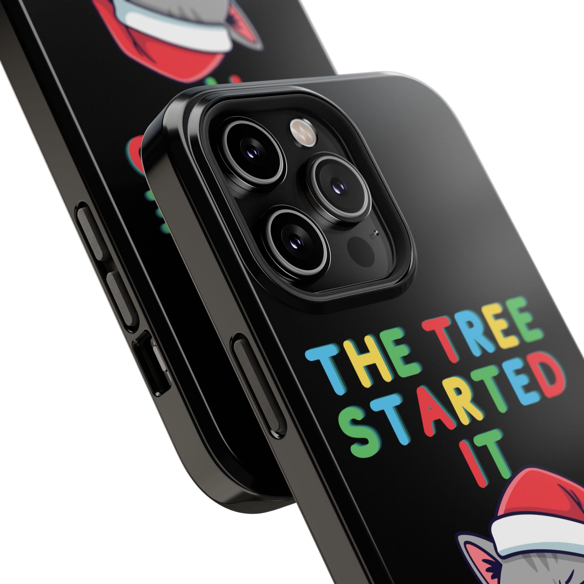 Christmas Funny Cat Case | iPhone Samsung | Christmas Phone Case