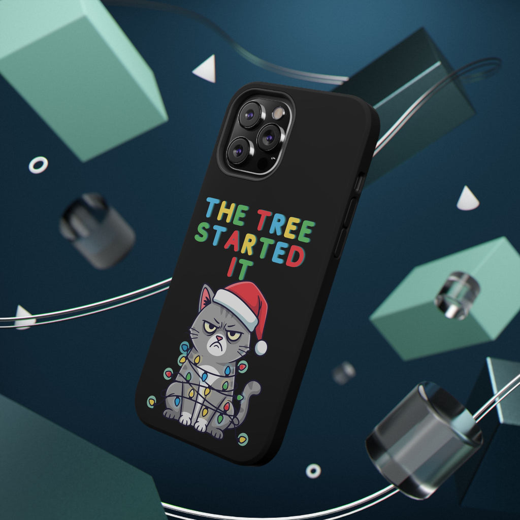 Christmas Funny Cat Case | iPhone Samsung | Christmas Phone Case