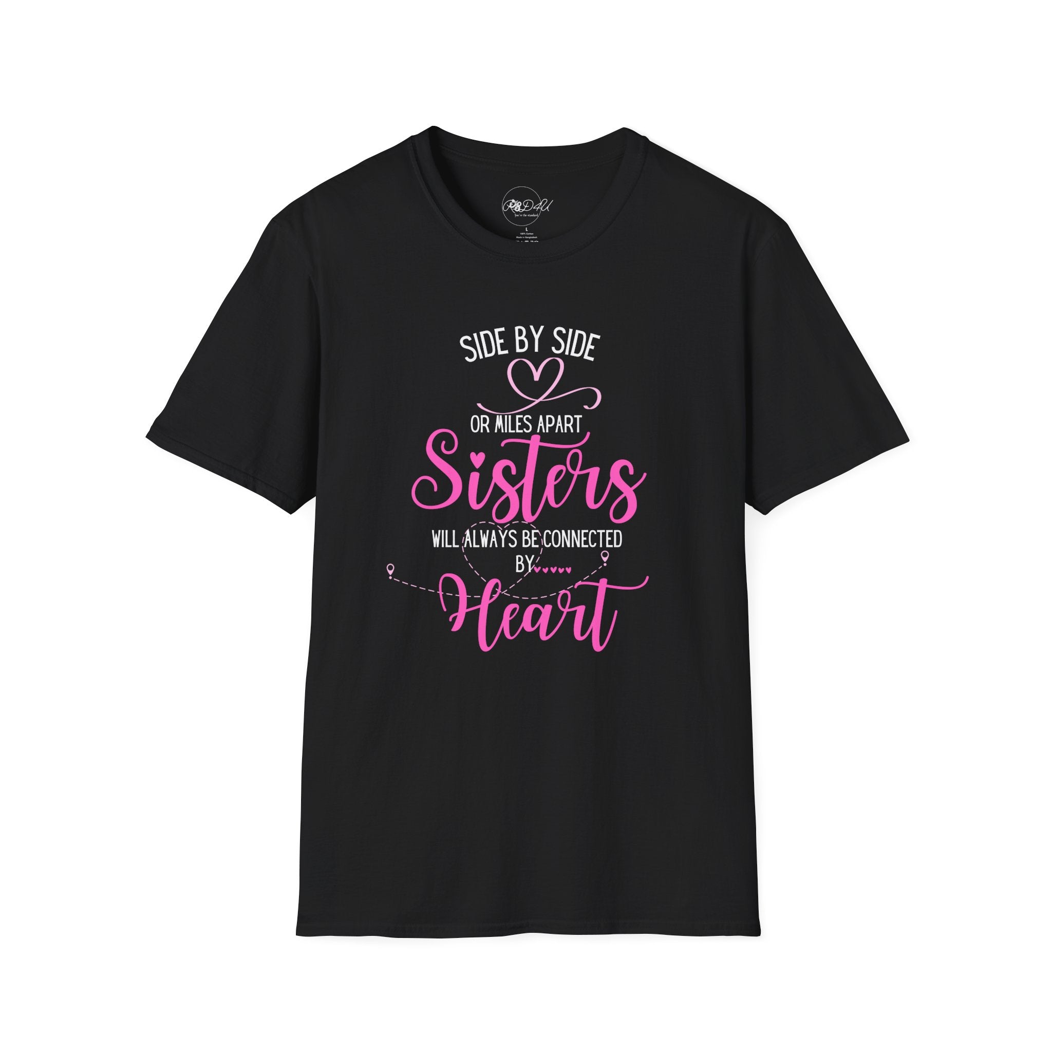 Sisters Connected - PINK | Adult Unisex SoftStyle Shirt | Family T-Shirt