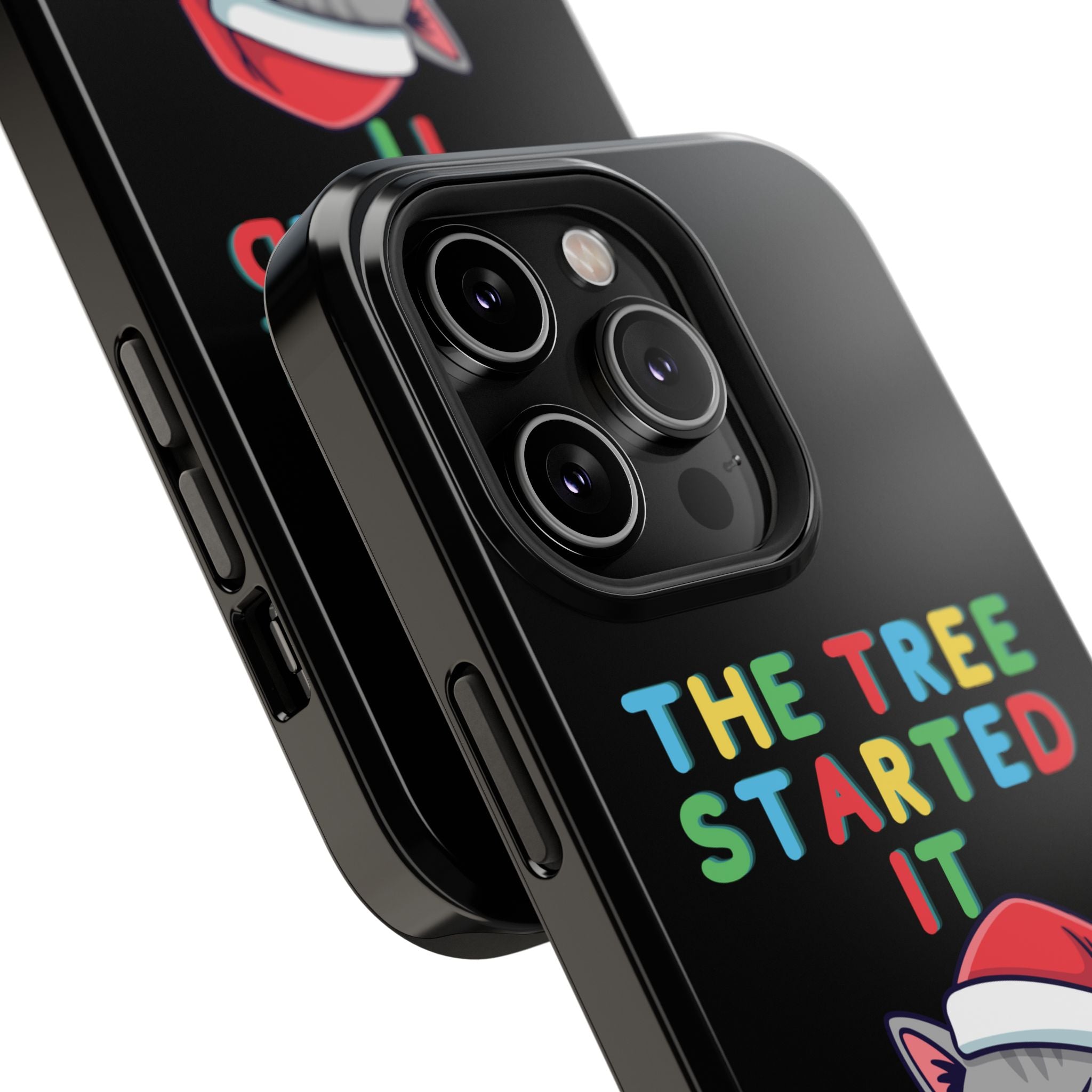 Christmas Funny Cat Case | iPhone Samsung | Christmas Phone Case