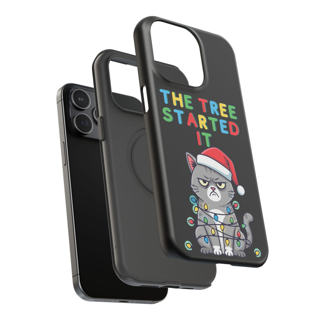 Christmas Funny Cat Case | iPhone Samsung | Christmas Phone Case