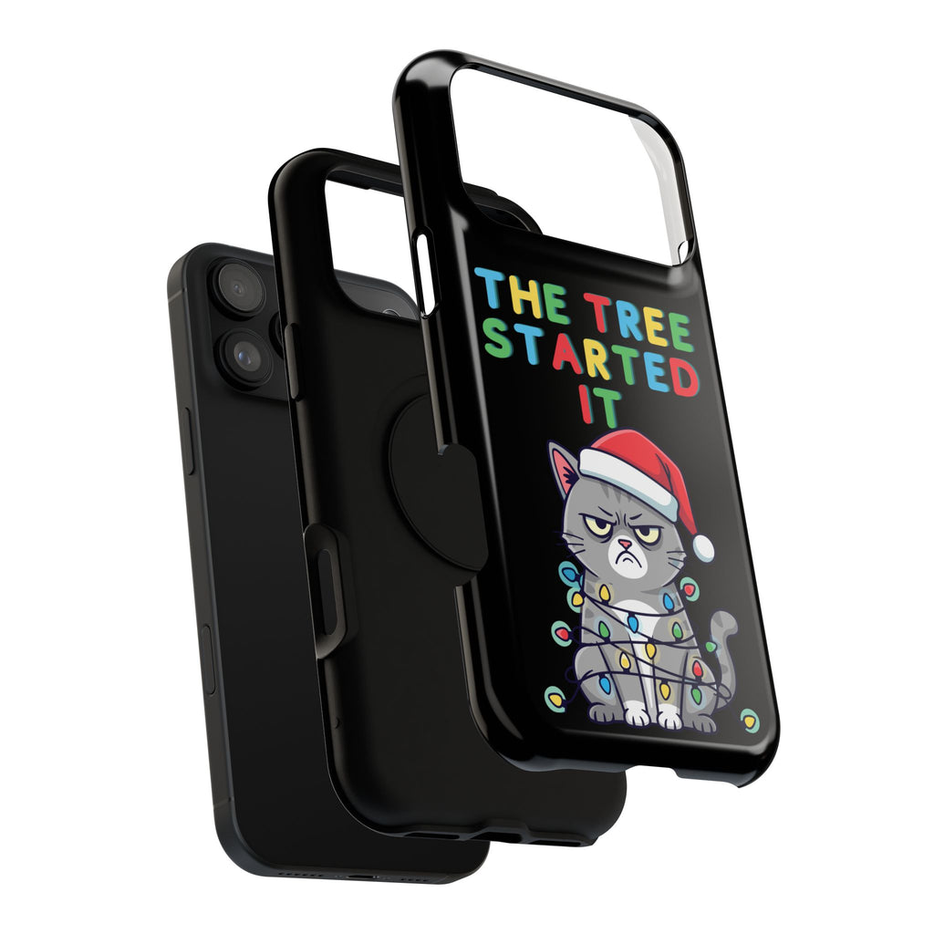 Christmas Funny Cat Case | iPhone Samsung | Christmas Phone Case