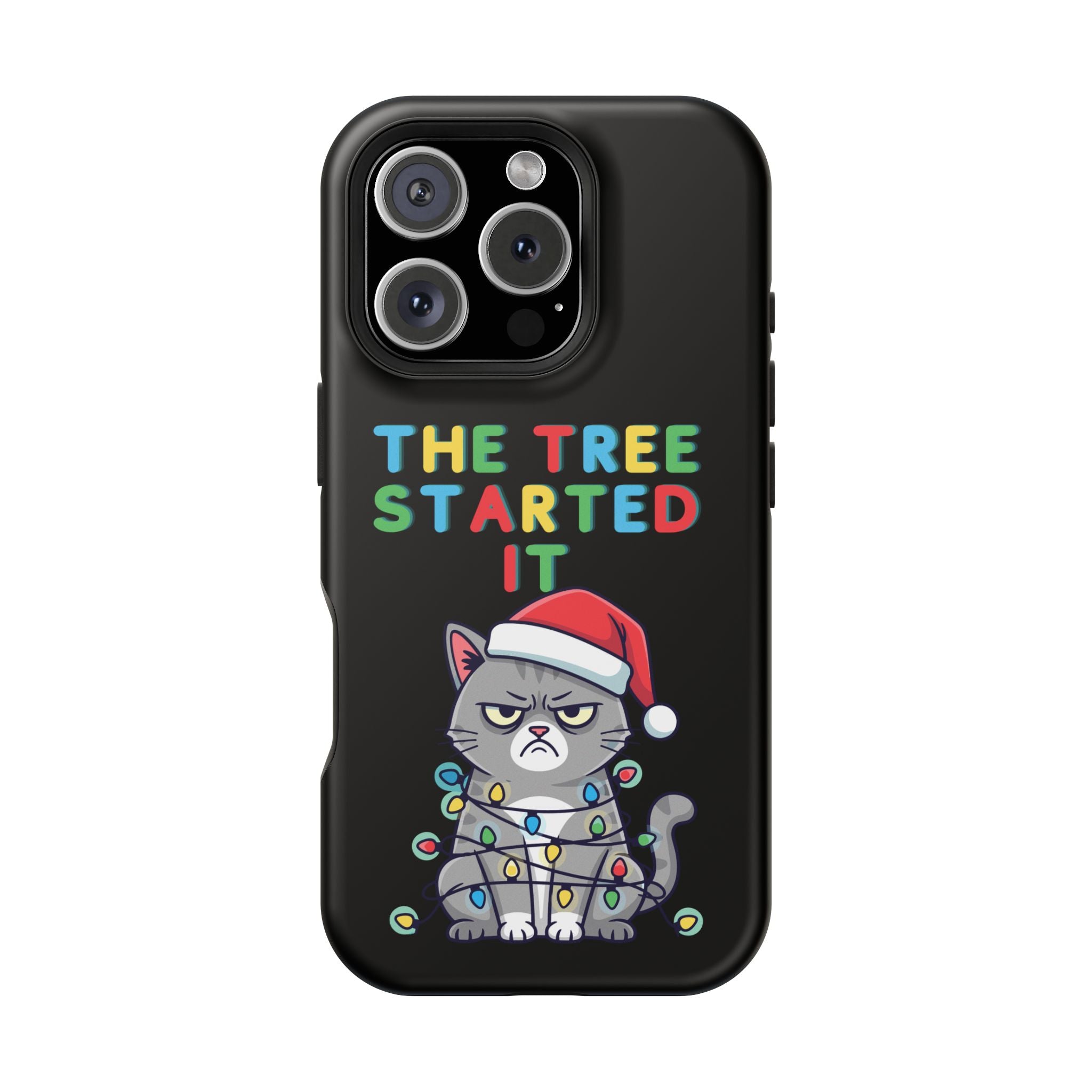 Christmas Funny Cat Case | iPhone Samsung | Christmas Phone Case