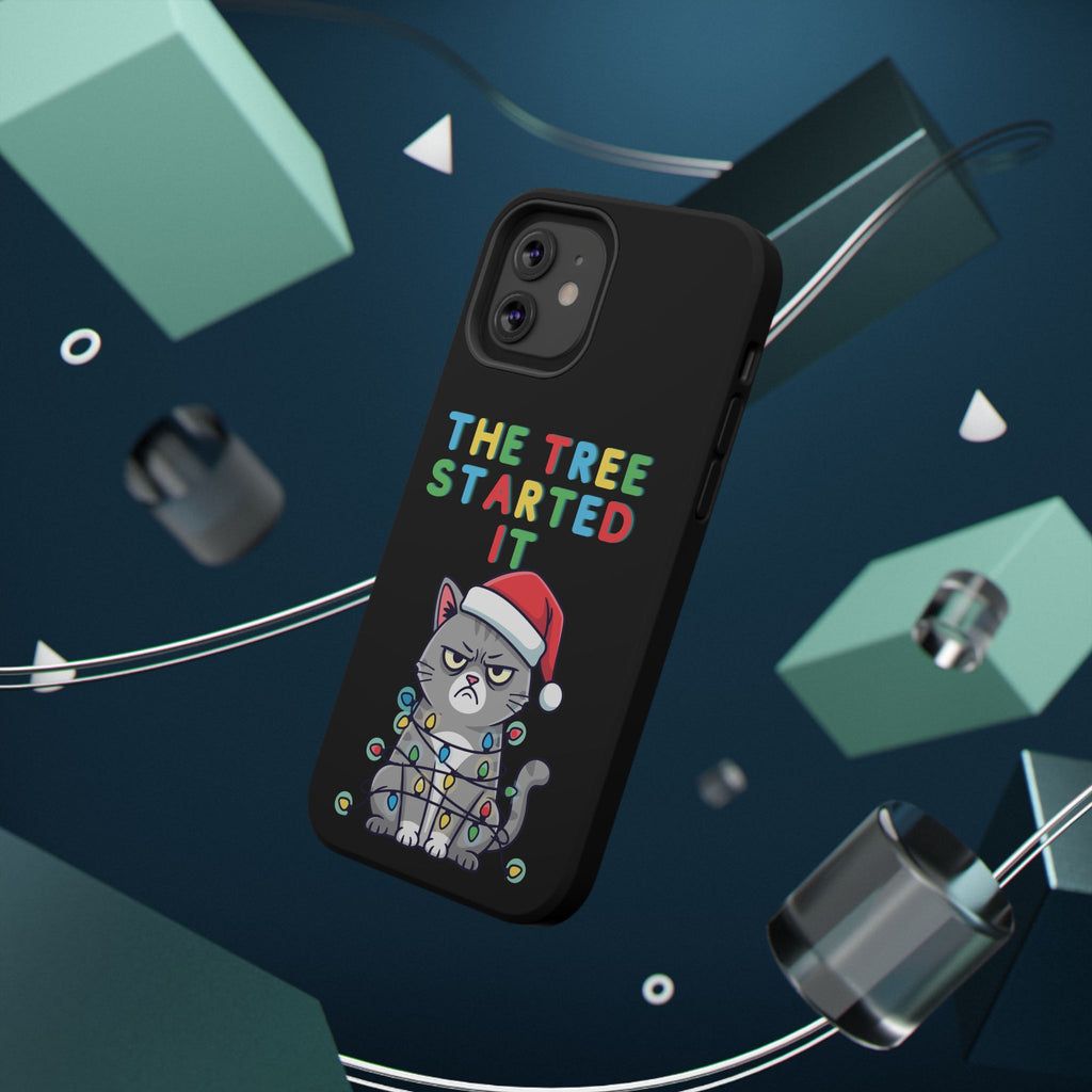 Christmas Funny Cat Case | iPhone Samsung | Christmas Phone Case