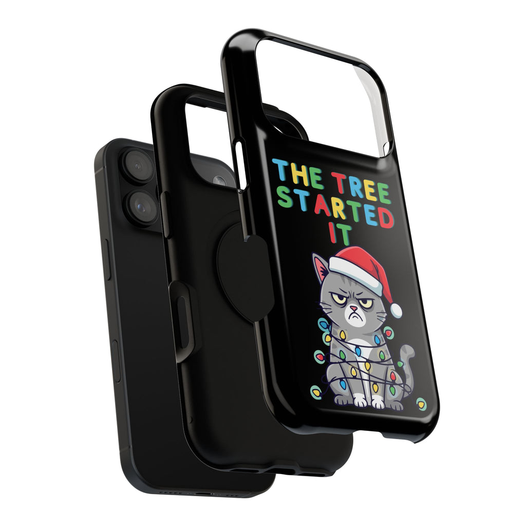 Christmas Funny Cat Case | iPhone Samsung | Christmas Phone Case