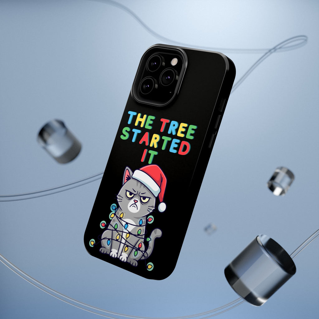 Christmas Funny Cat Case | iPhone Samsung | Christmas Phone Case