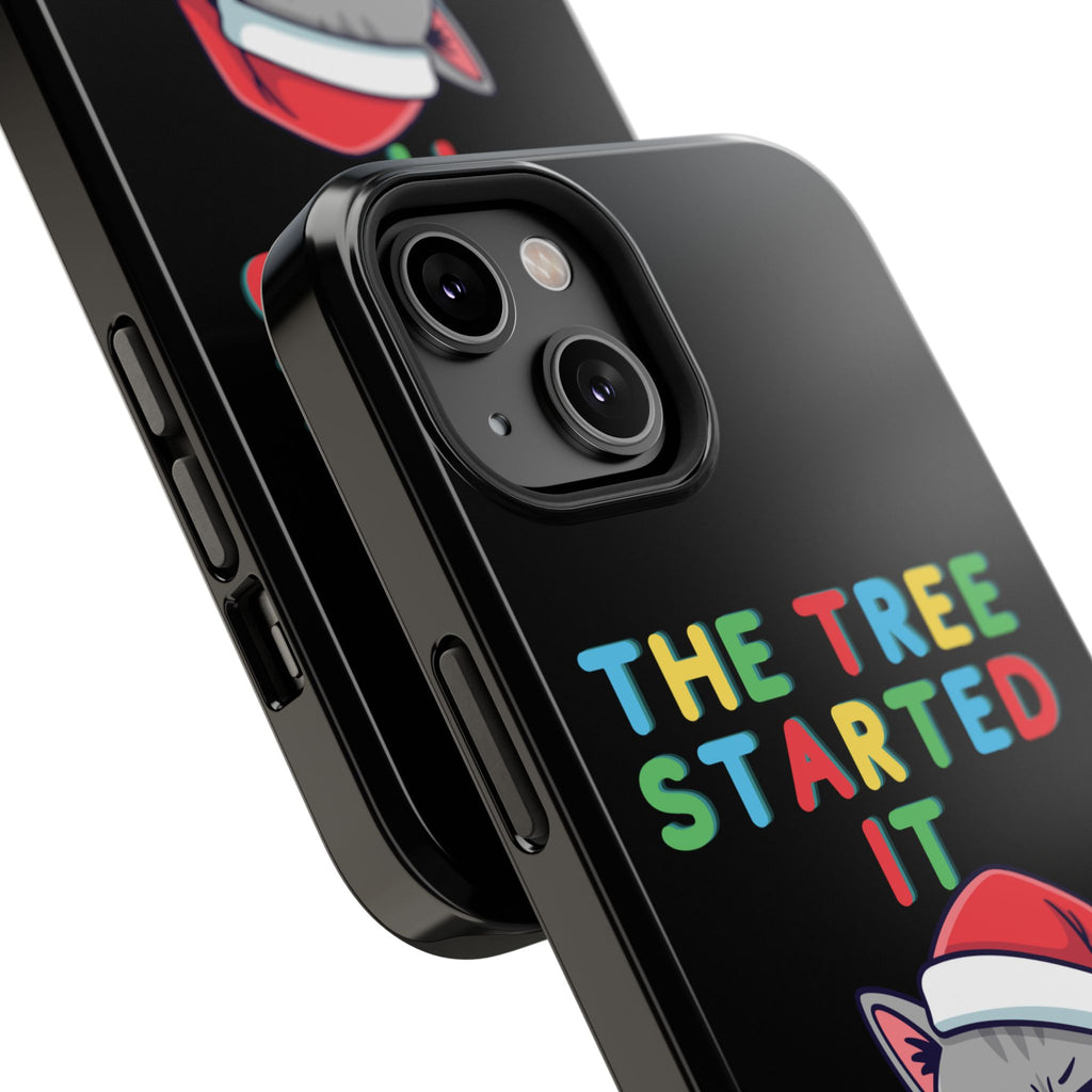 Christmas Funny Cat Case | iPhone Samsung | Christmas Phone Case