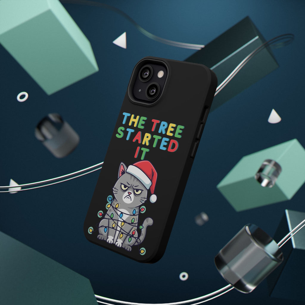 Christmas Funny Cat Case | iPhone Samsung | Christmas Phone Case