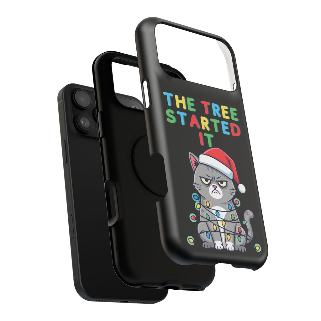 Christmas Funny Cat Case | iPhone Samsung | Christmas Phone Case