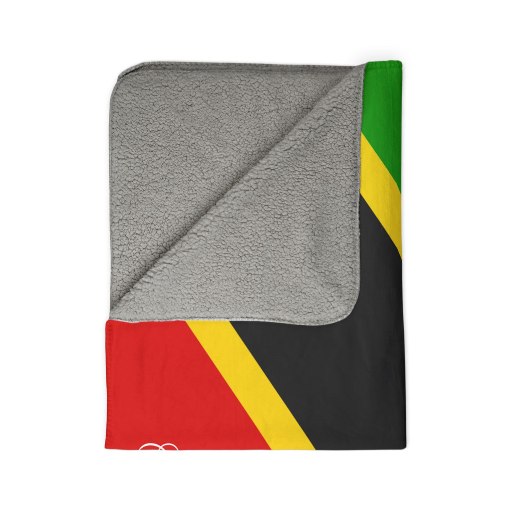Saint Kitts and Nevis Sherpa Fleece | SKN Pride | Sherpa Fleece Blanket