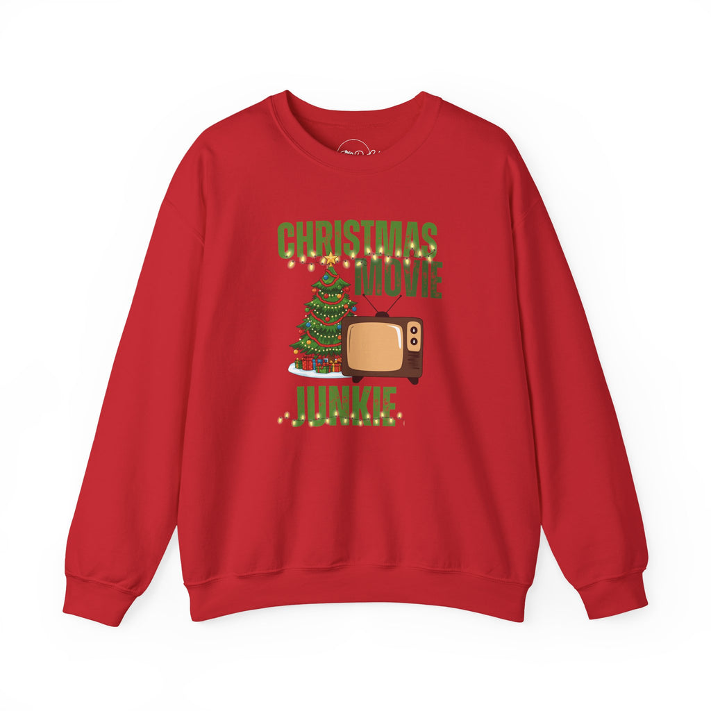 Christmas Movie Junkie | Adult Unisex | Crewneck Sweatshirt