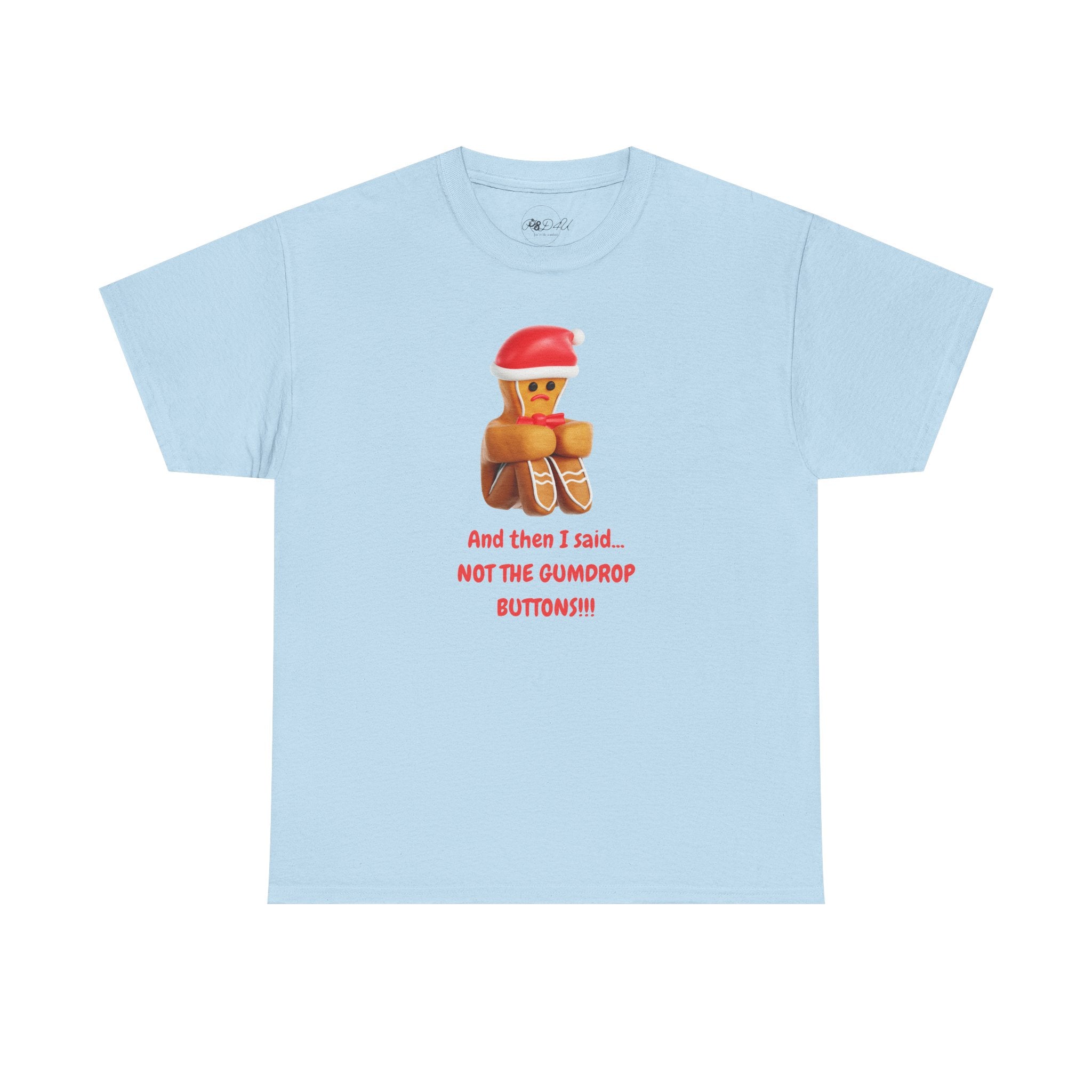 Gumdrop Button Gingerbread | Adult Unisex | Christmas T-Shirt