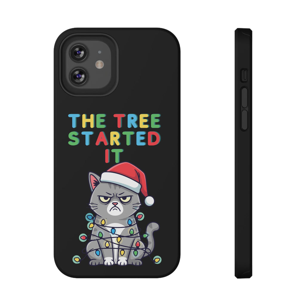 Christmas Funny Cat Case | iPhone Samsung | Christmas Phone Case