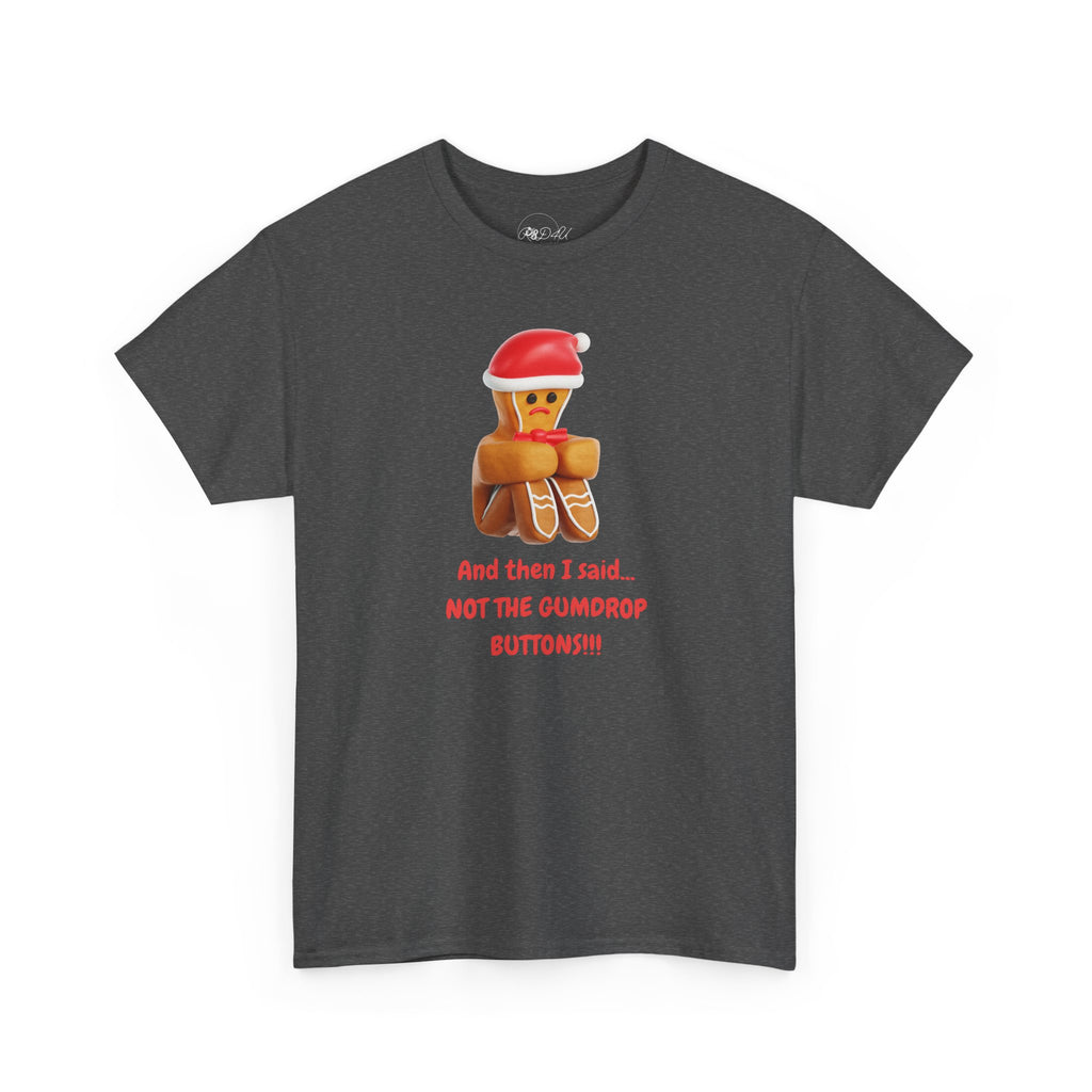 Gumdrop Button Gingerbread | Adult Unisex | Christmas T-Shirt