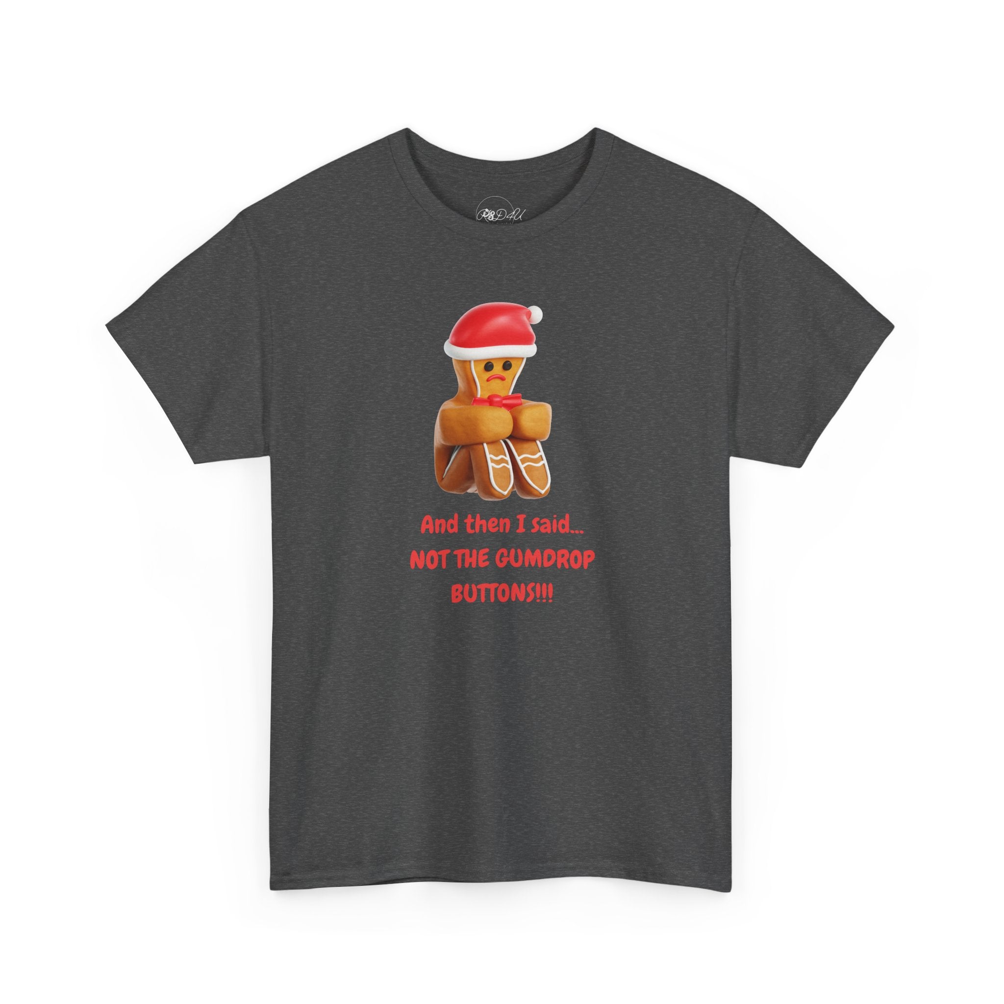 Gumdrop Button Gingerbread | Adult Unisex | Christmas T-Shirt