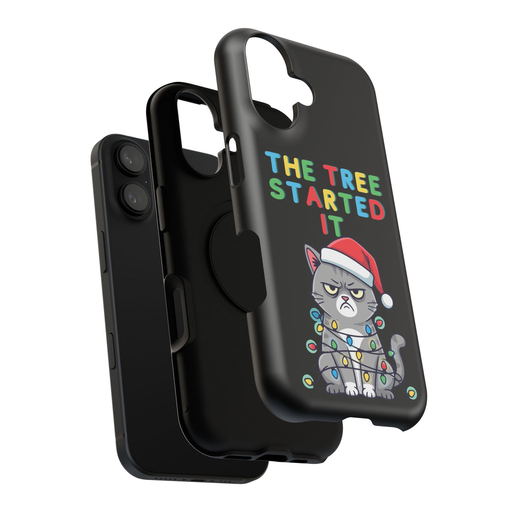 Christmas Funny Cat Case | iPhone Samsung | Christmas Phone Case