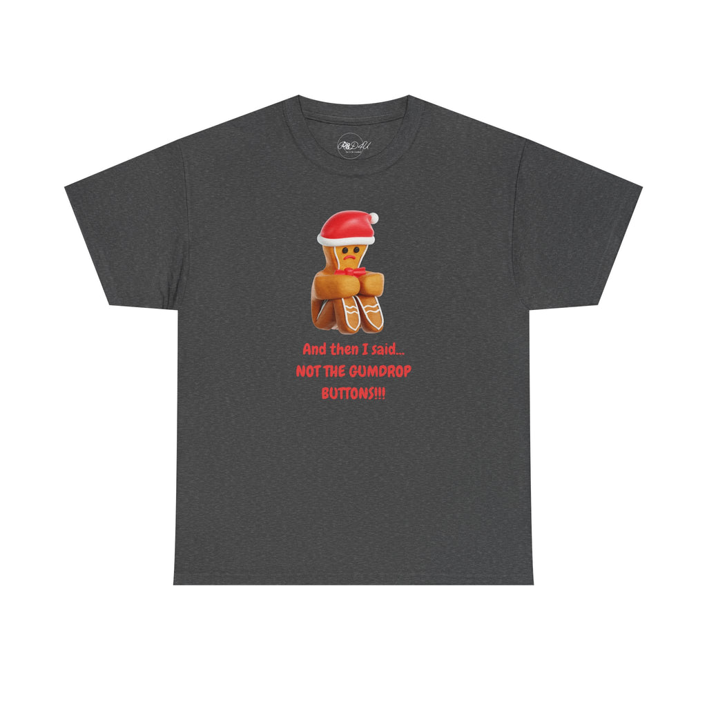 Gumdrop Button Gingerbread | Adult Unisex | Christmas T-Shirt