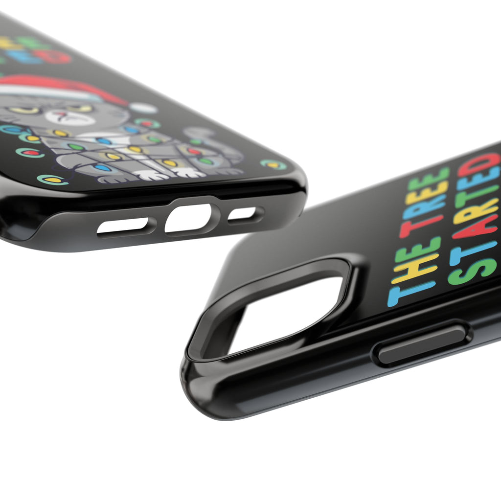 Christmas Funny Cat Case | iPhone Samsung | Christmas Phone Case