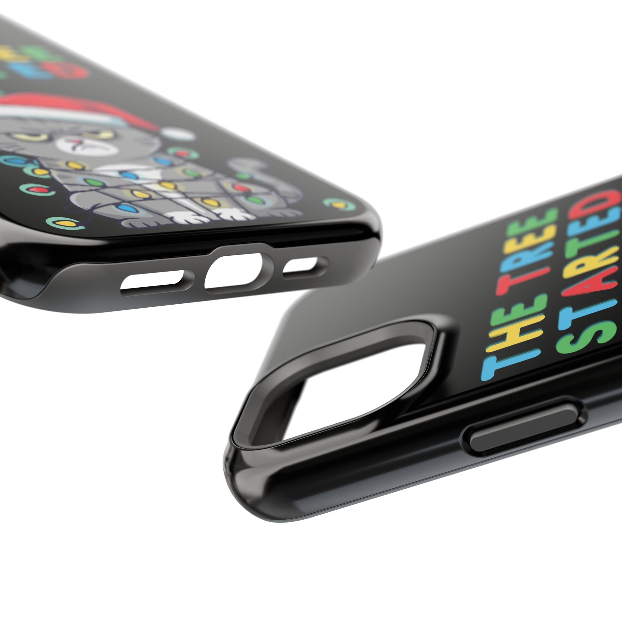 Christmas Funny Cat Case | iPhone Samsung | Christmas Phone Case