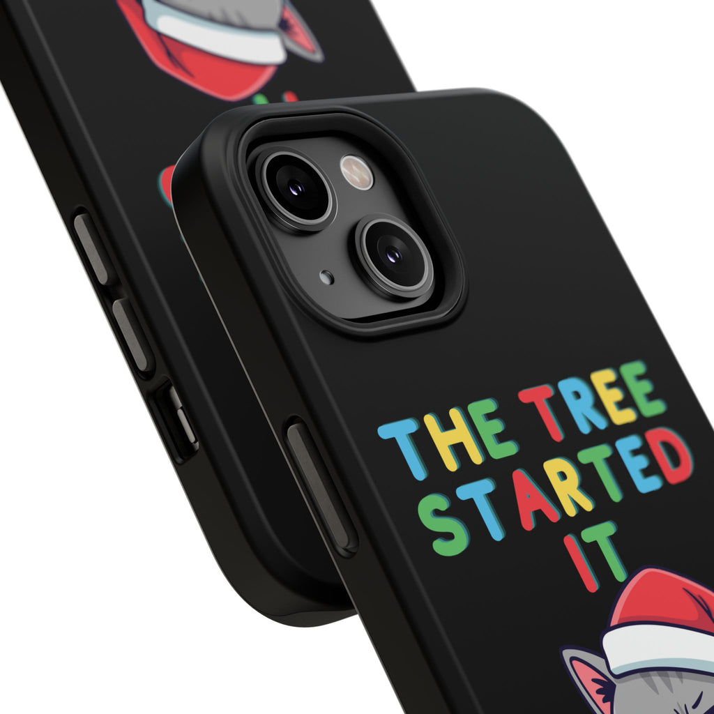 Christmas Funny Cat Case | iPhone Samsung | Christmas Phone Case