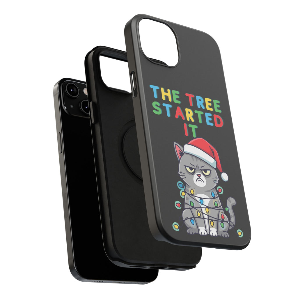 Christmas Funny Cat Case | iPhone Samsung | Christmas Phone Case